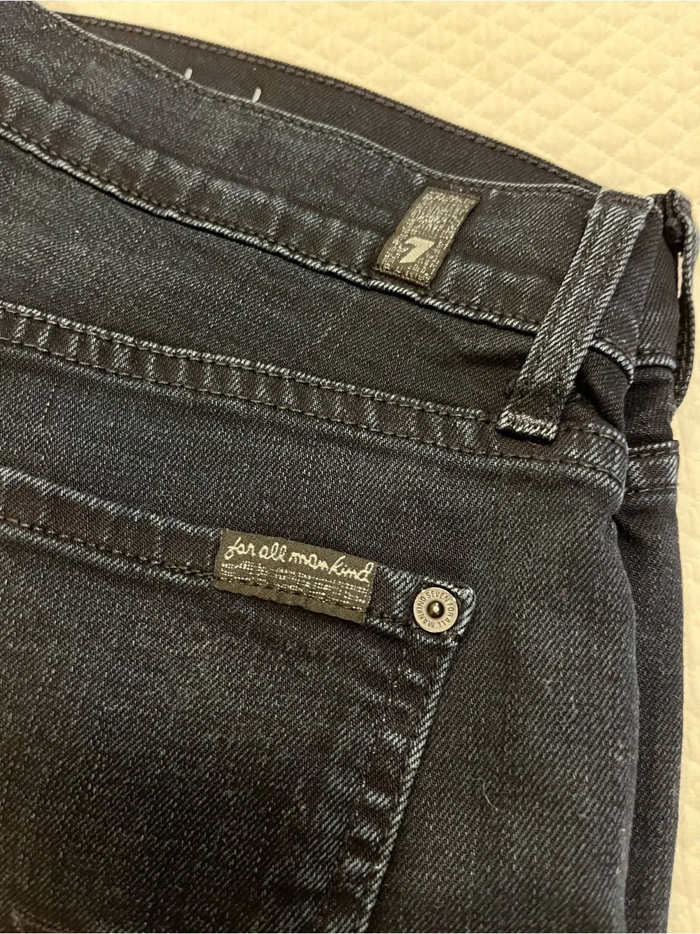 7 For All Mankind Men's Standard Jeans in DK Navy 36